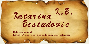 Katarina Bestudović vizit kartica